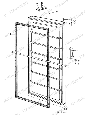 Взрыв-схема холодильника Marijnen CM2690F - Схема узла Door 003